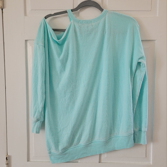 Wildfox Asymmetrical Burnout Sweatshirt - Picture 5 of 6